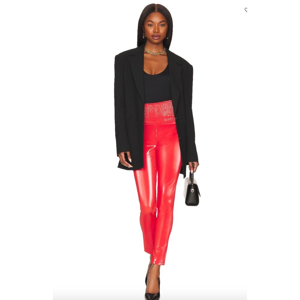 Revolve Lita By Ciara Fiesta Red Liquid Pants NWT